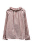 Gemma Gestreepte Ruffle Blouse