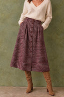 Sarafina Geruite Midi Rok | Sweet Like You