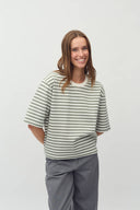 Emrys Striped Boxy T-Shirt | MbyM