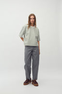 Emrys Striped Boxy T-Shirt | MbyM