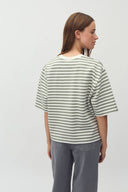 Emrys Striped Boxy T-Shirt | MbyM