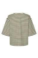 Emrys Striped Boxy T-Shirt | MbyM