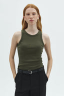 Jaxson Rib High-Neck Tank Top | MbyM
