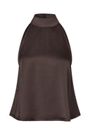Zuzeel-satijnen-blouse-donkerbruin-MbyM-productfoto-vooraanzicht-1