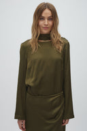 Rosaline Satin Blouse | MbyM