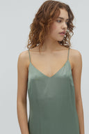 Leslee Satin Maxi Dress | MbyM