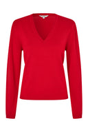ruthie v-hals-gebreide-trui-red-aura-rood-mbym-productfoto-vooraanzicht-1
