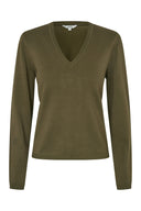 ruthie v-hals-gebreide-trui-smoked-olive-groen-mbym-productfoto-vooraanzicht-1
