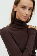 Ina Lange Mouwen Col Merino Wollen Top | MbyM