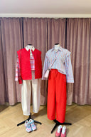 Yasleeana Gestreepte Hemd Blouse