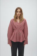 Isidor Geruite Gecentreerde Hemd Blouse | MbyM