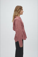 Isidor Geruite Gecentreerde Hemd Blouse | MbyM