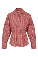Isidor Geruite Gecentreerde Hemd Blouse | MbyM