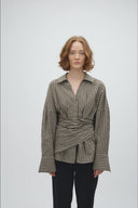 Isidor Geruite Gecentreerde Hemd Blouse | MbyM