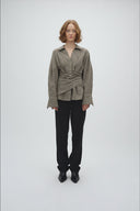 Isidor Geruite Gecentreerde Hemd Blouse | MbyM
