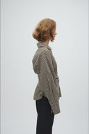 Isidor Geruite Gecentreerde Hemd Blouse | MbyM