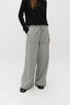 micha-wide-leg-broek-snow-melange-mbym-model-vooraanzicht-2