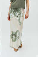 Aninda Satijnen Maxi Bloemen Rok