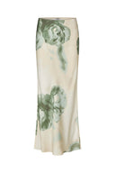 Aninda Satijnen Maxi Bloemen Rok