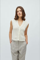 Maisa Knitted Sleeveless Cardigan | MbyM