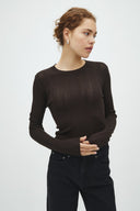 Tourbonna Gebreide Lange Mouwen Top | MbyM