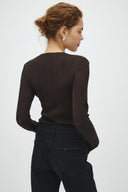 Tourbonna Gebreide Lange Mouwen Top | MbyM