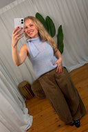 Fine Super Kid Mohair Merino Knitted Scarf Snood Tank Top | MbyM