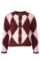 Fabienne Argyle Geruite Gebreide Cardigan | Sweet Like You