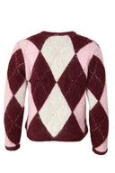 Fabienne Argyle Geruite Gebreide Cardigan | Sweet Like You