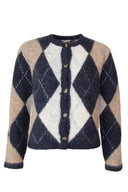 Fabienne Argyle Geruite Gebreide Cardigan | Sweet Like You