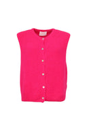 lien-mouwloze-cardigan-fuchsia-orla-antwerp-productfoto-vooraanzicht-1