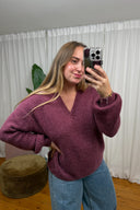 Eloise V-Hals Gebreide Trui