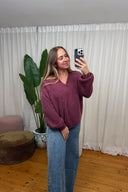 Eloise V-Hals Gebreide Trui