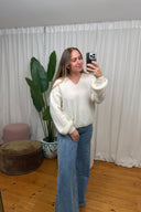 Eloise V-Hals Gebreide Trui