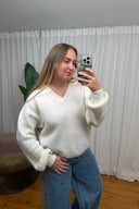 Eloise V-Hals Gebreide Trui