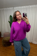 Eloise V-Hals Gebreide Trui