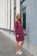 jackie-gebreide-mini-jurk-alpaca-bordeaux-orla-antwerp-productfoto-zijaanzicht-2