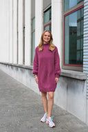 jackie-gebreide-mini-jurk-alpaca-bordeaux-orla-antwerp-productfoto-vooraanzicht-3