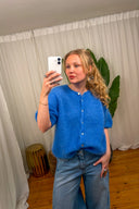 Short Sleeve Mohair Cardigan | Orla Antwerp