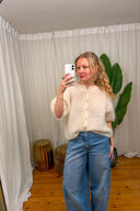 Short Sleeve Mohair Cardigan | Orla Antwerp
