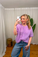 Short Sleeve Mohair Cardigan | Orla Antwerp