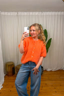 Short Sleeve Mohair Cardigan | Orla Antwerp