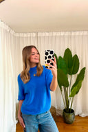 Agnes Short Sleeve Knitted Sweater