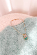 Kyla Lucky Bedel Halsketting Turquoise