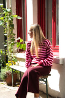 Jennie Gestreepte Gebreide Trui