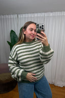 Jennie Gestreepte Gebreide Trui