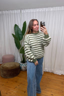 Jennie Gestreepte Gebreide Trui