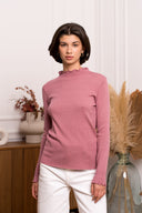 Léa Rib Knitted Turtleneck Top