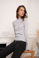 Léa Rib Knitted Turtleneck Top
