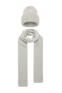 Set of Hat and Scarf Wool Cashmere Blend